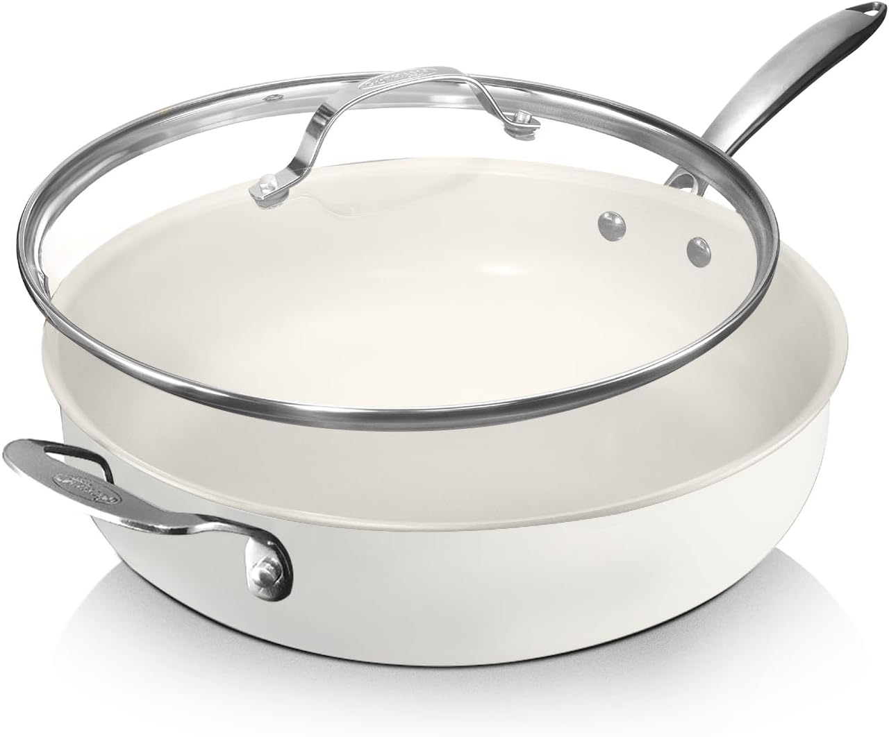 12 Pc Non Stick Ceramic Pots and Pans Set X649374