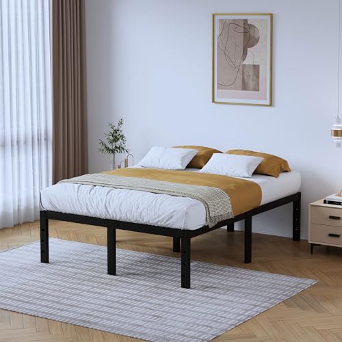 14 Inch Tall Black Heavy Duty Steel Bed Frame M287