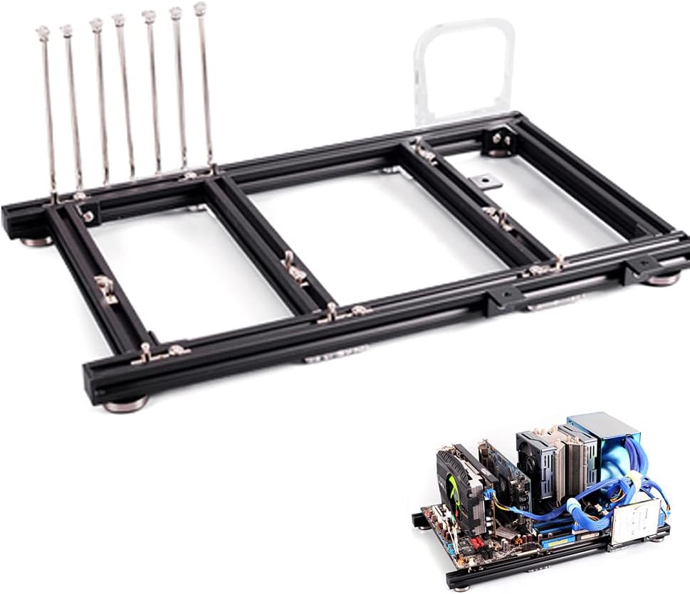 Open Bare Metal PC Motherboard Case Frame N198