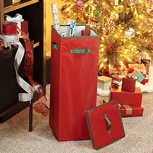 Medium Red Christmas Tree Ornament Storage Box C993