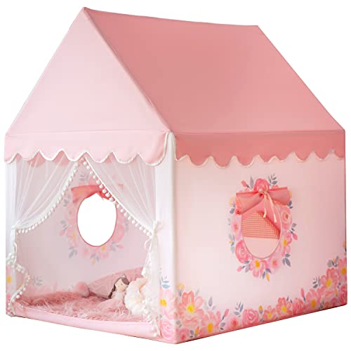 Large Playhouse Kids Play Tent with Padded Mat R366772