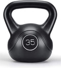 35lb Strength Training Kettlebell with HDPE Handle Workout Equipment Pack of 2 O7406