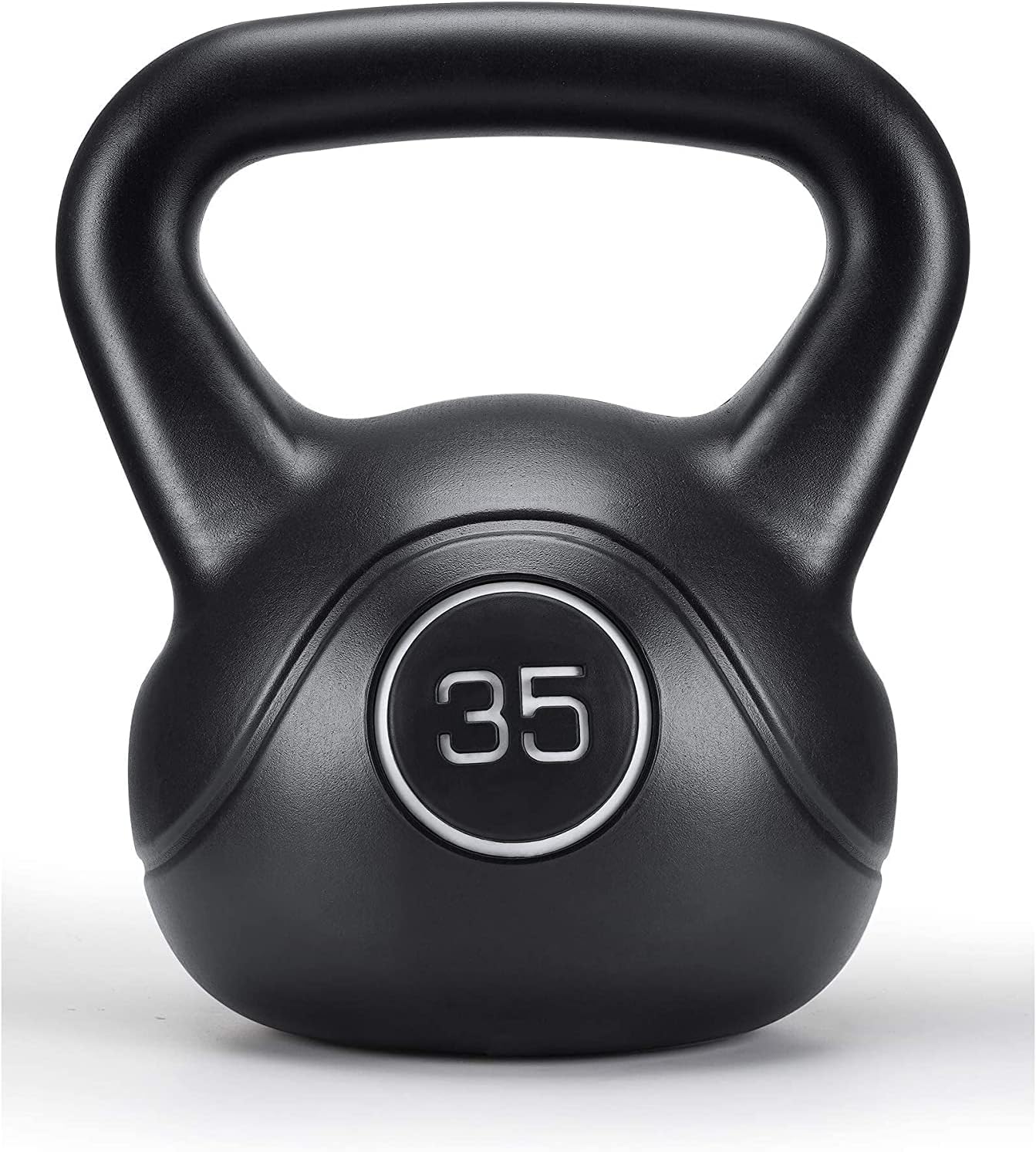 35lb Strength Training Kettlebell with HDPE Handle Workout Equipment Pack of 2 O7406