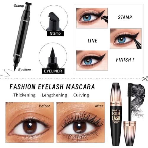 Makeup Kit with CC Cream Foundation Eyeshadow Primer Concealer Lip Gloss Eyeliner Pencil Mascara Makeup Brush & Sponges N121