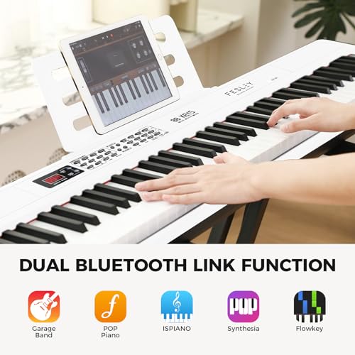 88 Key Full-Size Digital Piano Keyboard, Black G46970
