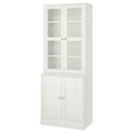 White Storage Combination with Glass Doors V445680