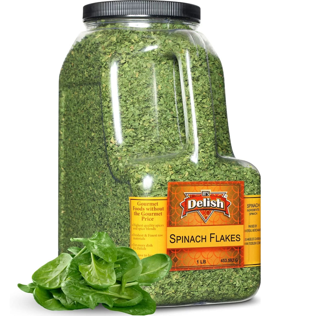 Chopped Dried Spinach Flakes, 1 lb Bulk Container L36052