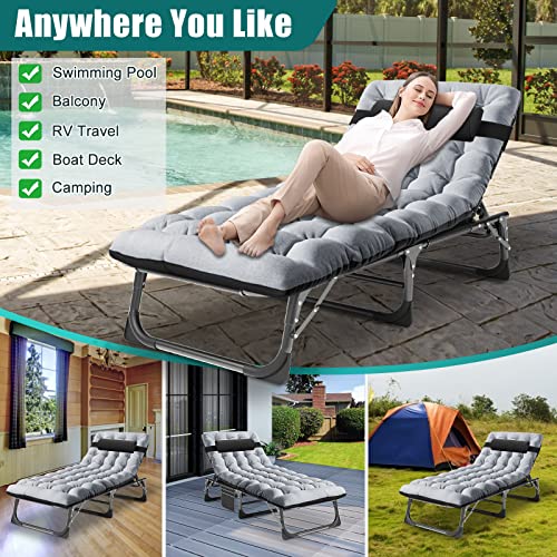 Oversized Heavy Duty Folding Camping Cot with Carry Bag, 2Pack N2643