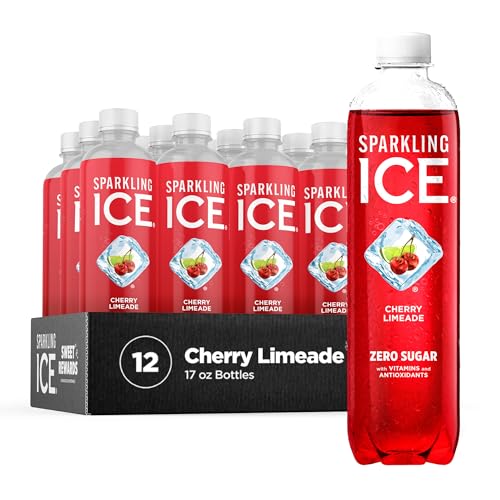 Black Raspberry Sparkling Water, 17 fl oz Bottles (Pack of 12) I288066