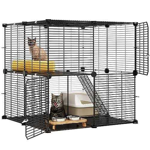 2 Tier Metal Cat Cage J8983