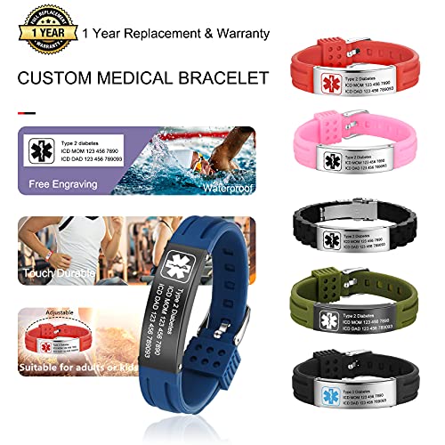 Silicone Medical ID Bracelet H141