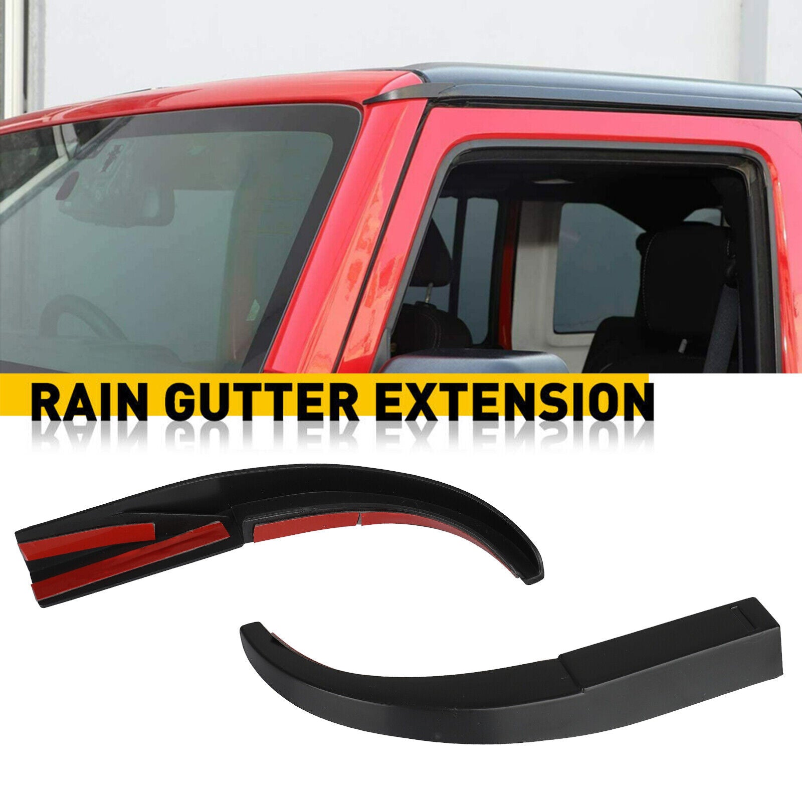 Car Roof Water Rain Diverter Gutter Extension U731520