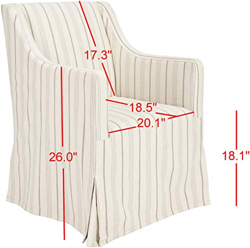 Beige Slipcover Side Chair K676