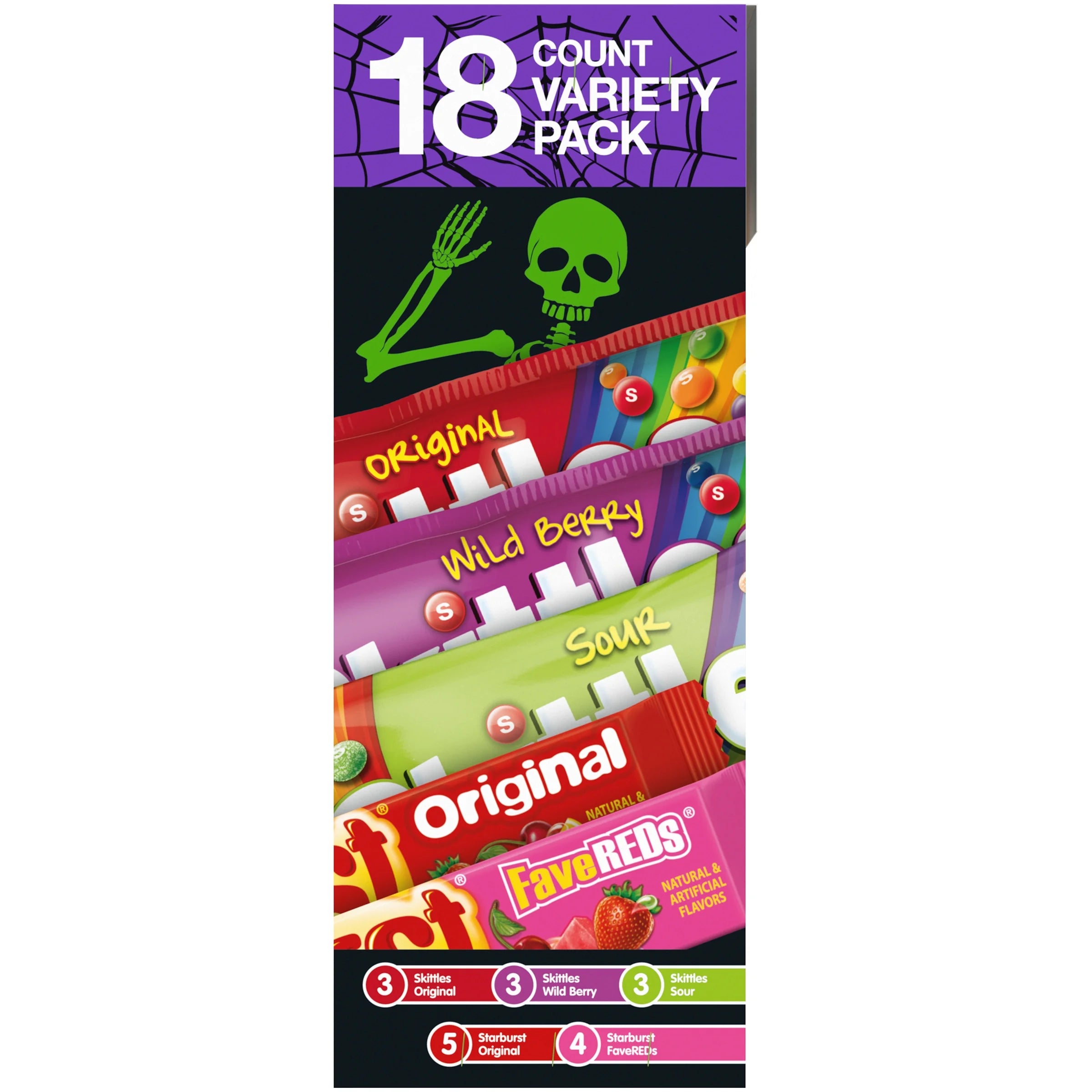 18 Count Mixed Chewy Candy Variety Pack O967307