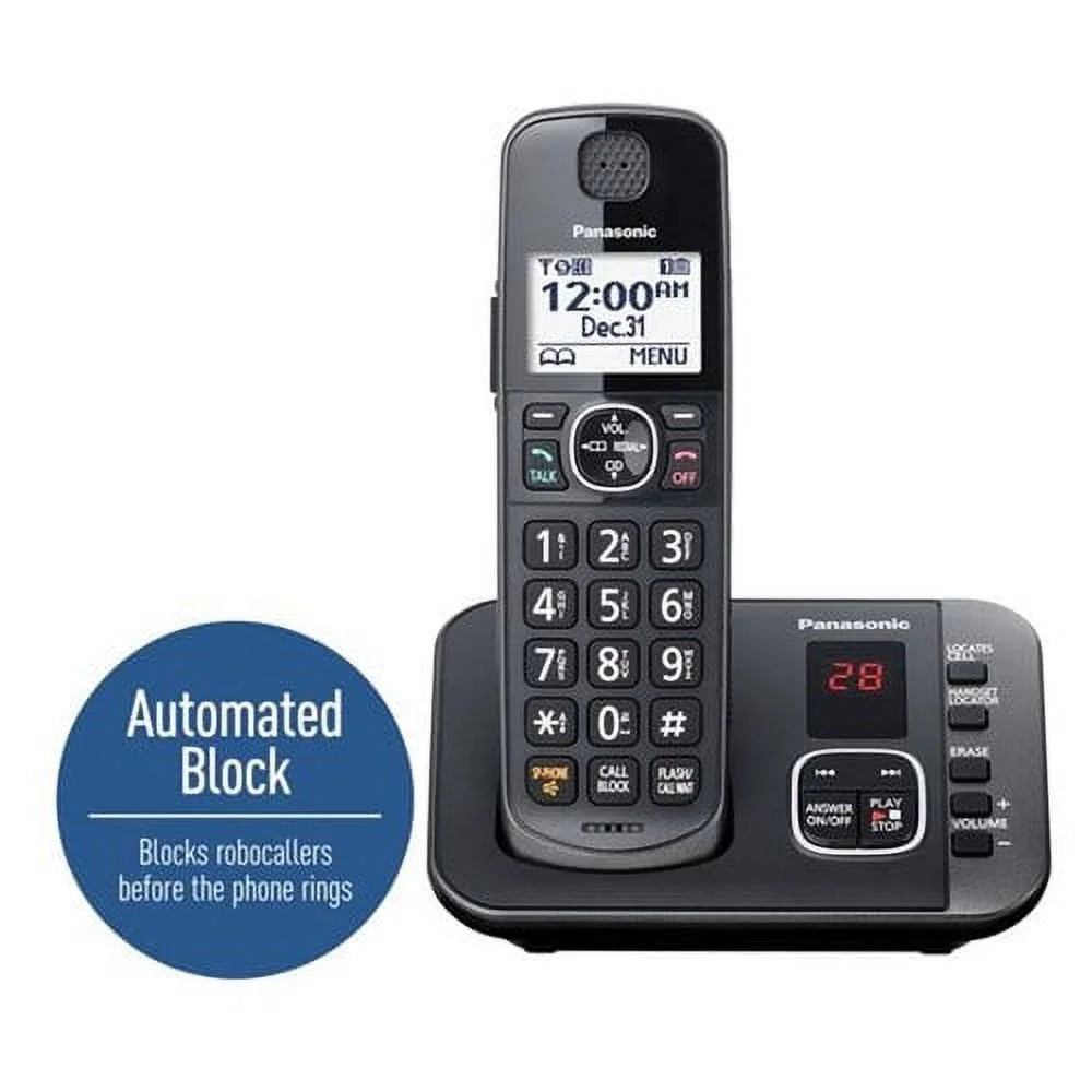 3 Handset Black Cordless Phone P32042