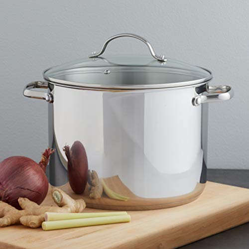 Stainless Steel Stock Pot with Lid, 8 Quart Z2563