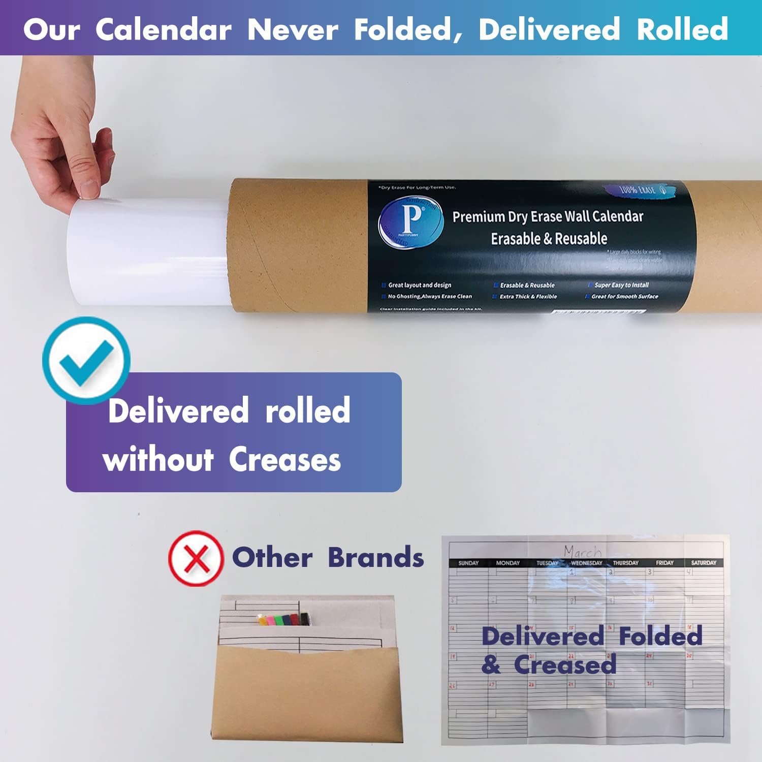 38" x 50" Laminated Wall Calendar K685025