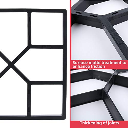 15.7"x15.7"x1.57" Reusable Concrete Path Maker Molds T7547