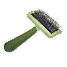 Curved Firm Slicker Brush with Coated Tips N217