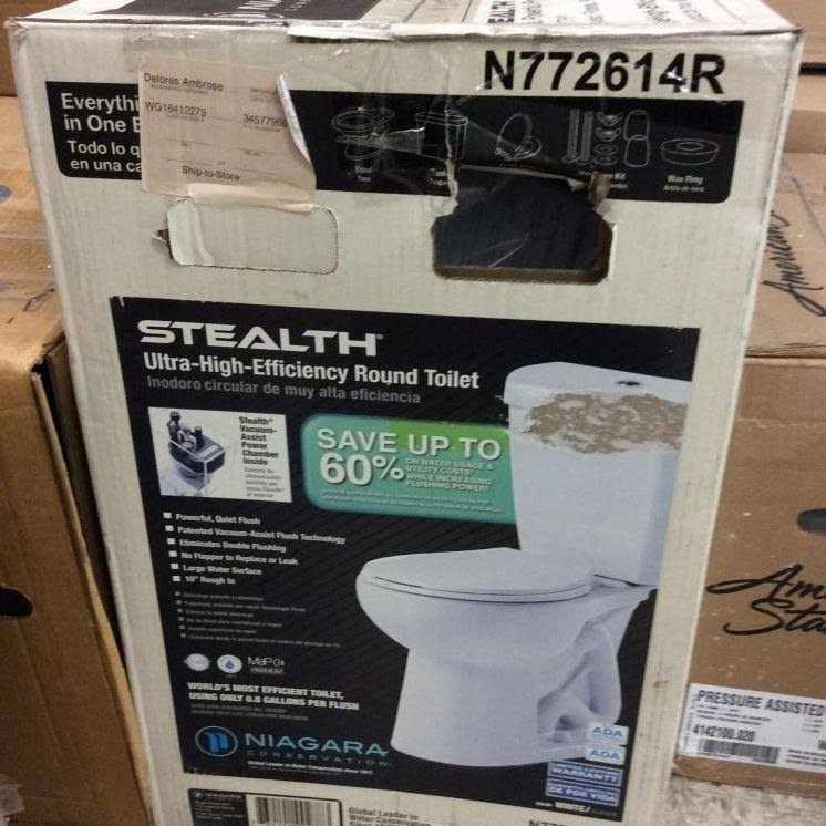White 2-Piece Round Front Toilet K7673