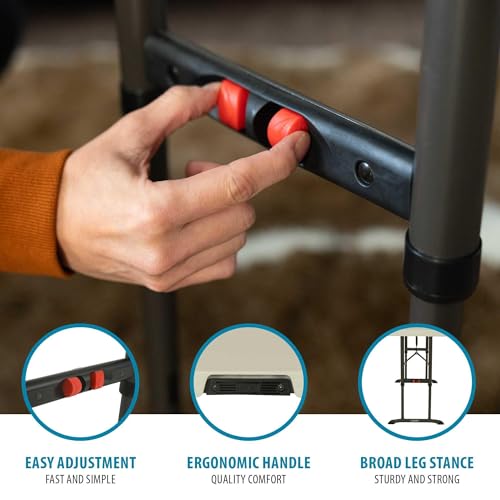 4-Foot Commercial Adjustable Folding Table, Almond J762