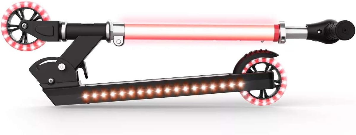 Black 2 Wheel Light-Up Scooter U17015
