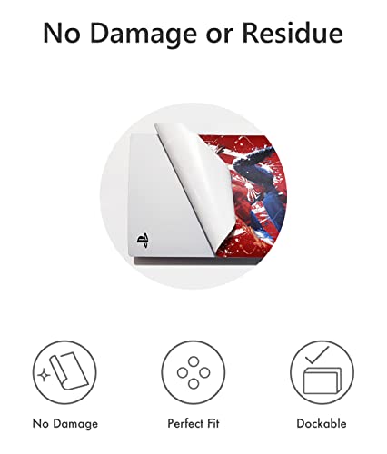 Spider Red PS5 Skin Digital Edition Console and Controller Cover Set Y6896