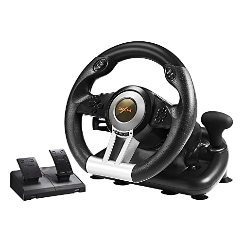 Orange Racing Wheel with Pedals T325656