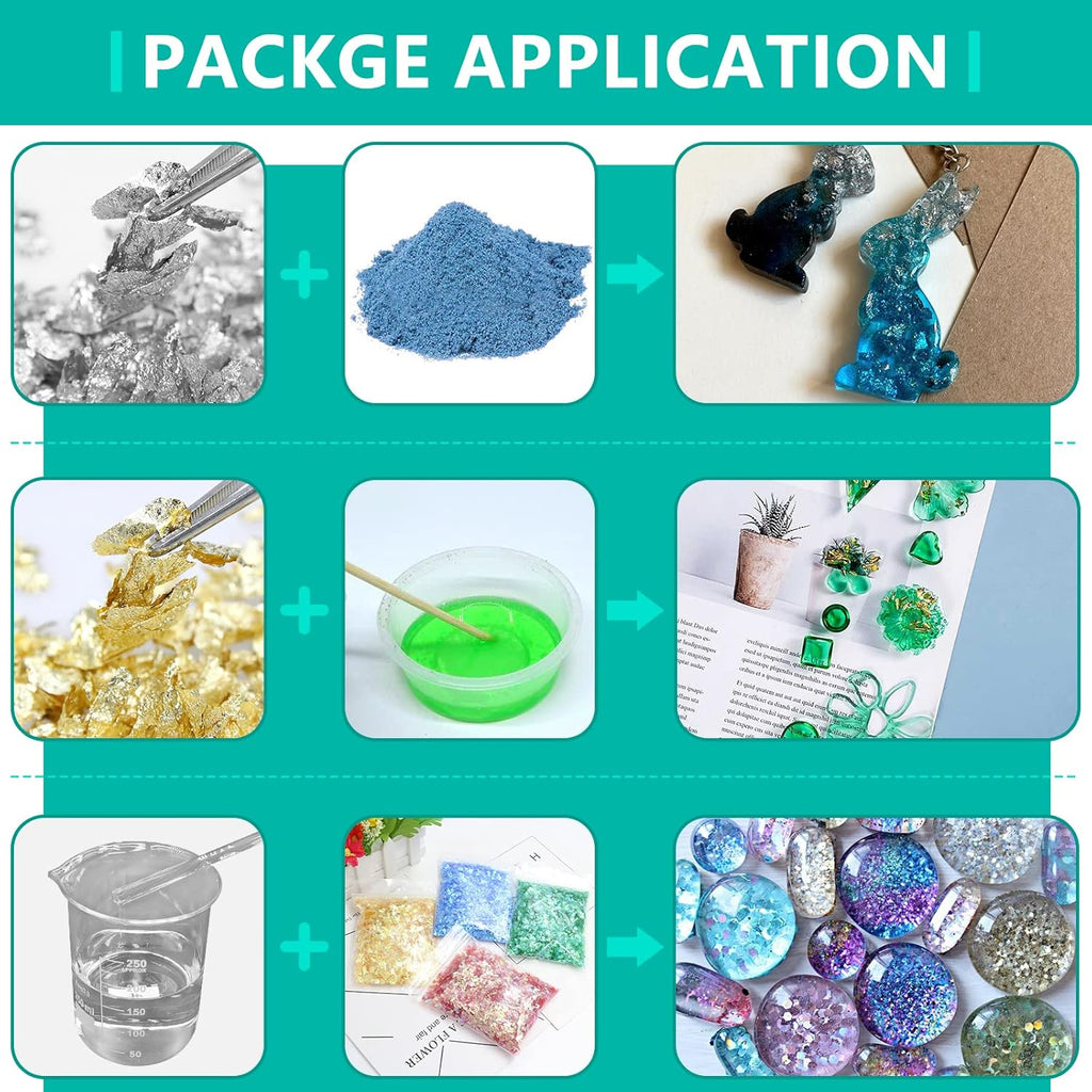 UV Resin Kit with Light, Crystal Clear Hard Resin Sunlight Curing UV Resin D84535
