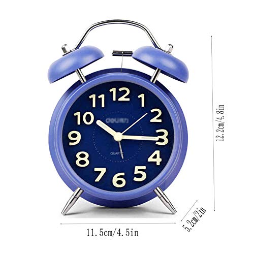 Green Silent Night Light Desk Alarm Clock U991884