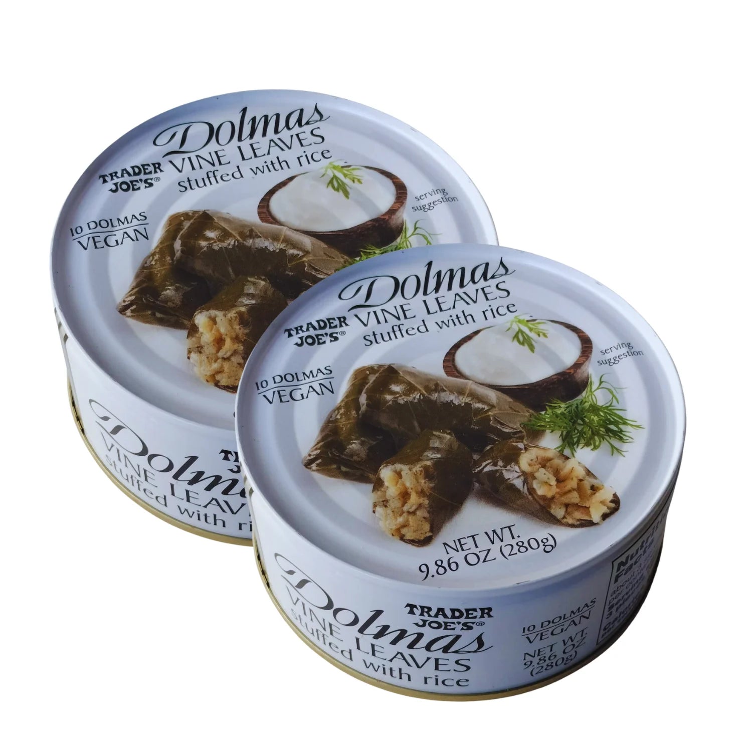 Vegan Stuffed Vine Leaves with Rice 280g Pack of 2 O715779