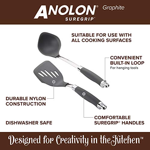 5 Piece Nonstick Kitchen Utensil Set, Graphite E581