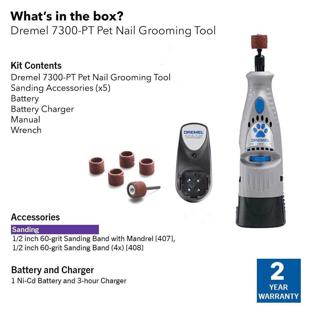 4.8V Cordless Pet Nail Grinding Tool T5318