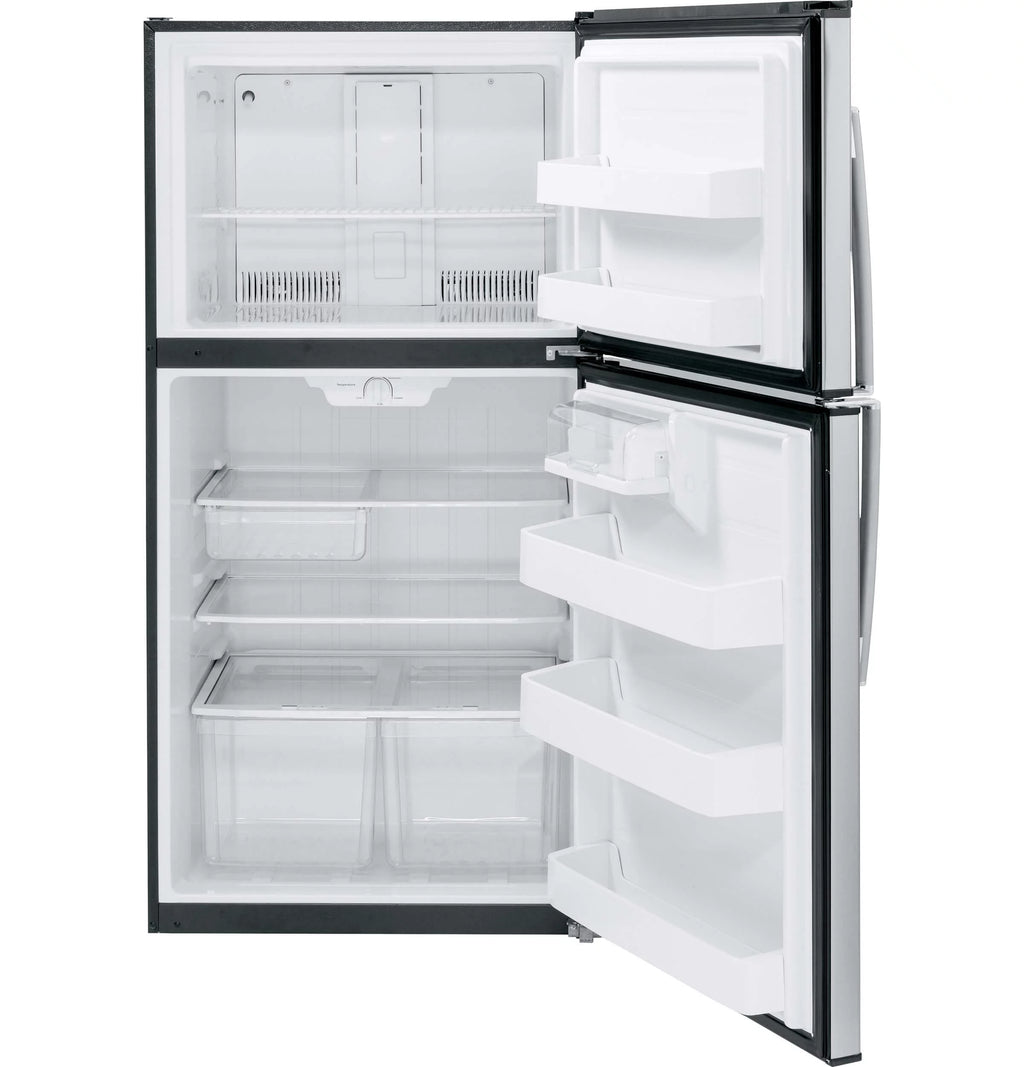 33 Inch Freestanding Top Freezer Refrigerator Stainless Steel N4900