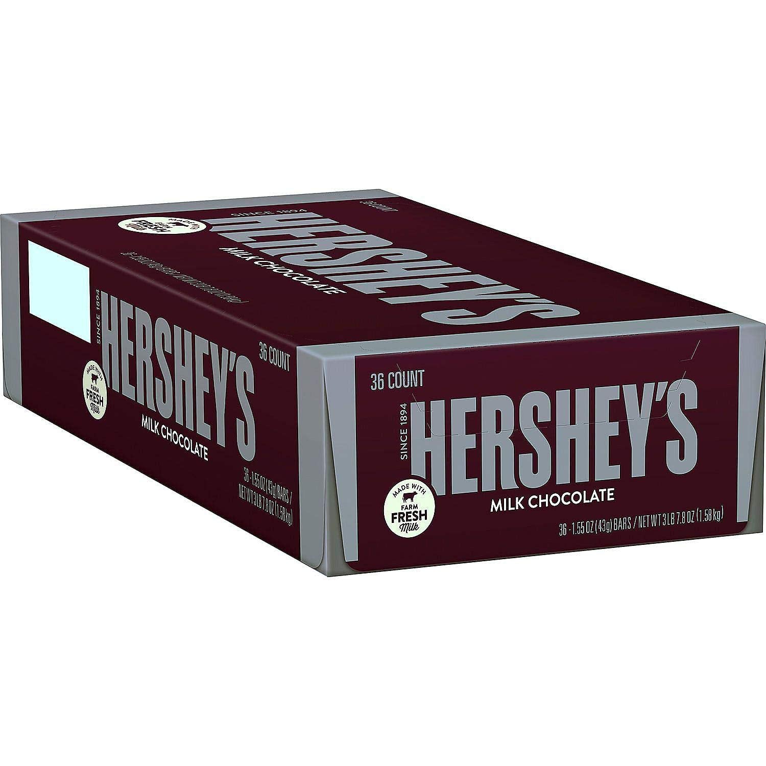 Milk Chocolate Bars, 36-ct. Box, 59 ounces S106645