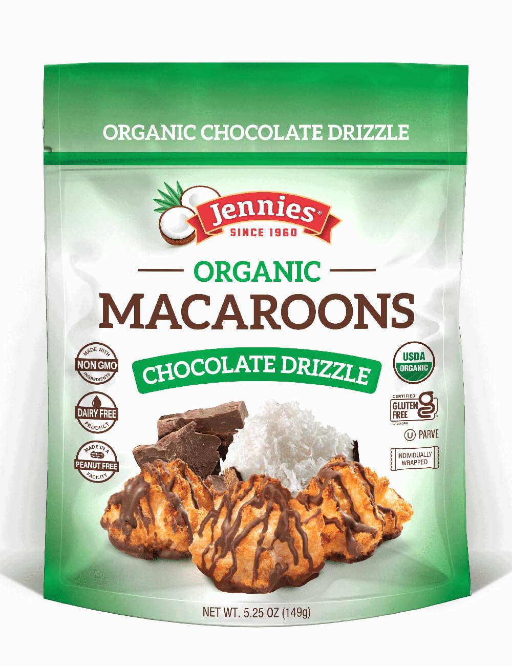 5.25 Ounce Chocolate Drizzle Macaroons J63718