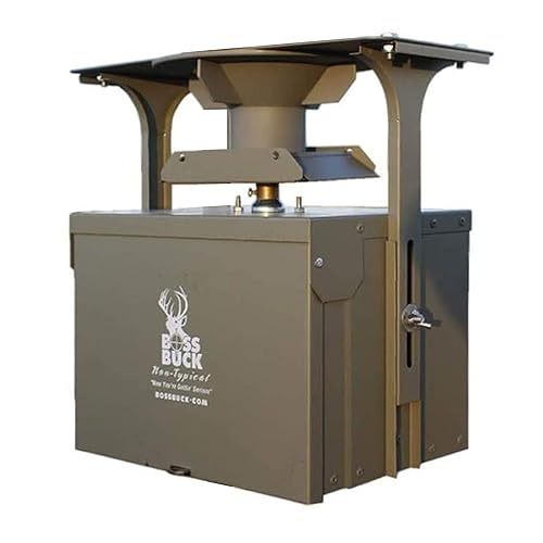 12 Volt High Torque Motor Automatic Hunting Game Feeder Conversion Kit with Timer Holder and Large Swing Door Slinger I8547