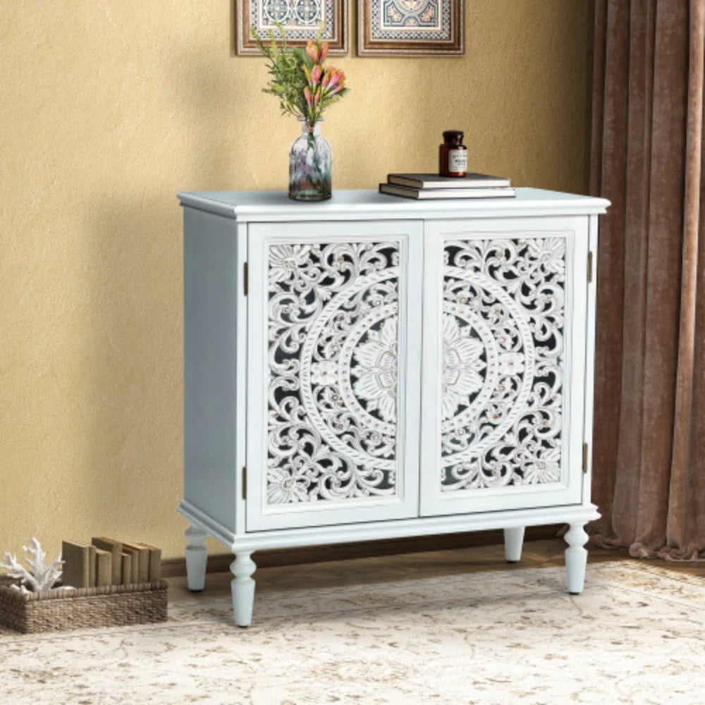 White 2-Door Accent Cabinet C69216