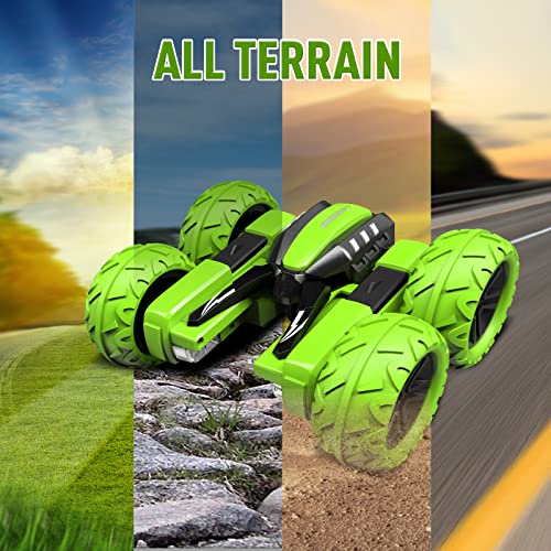 Green 4WD RC Stunt Car V36849