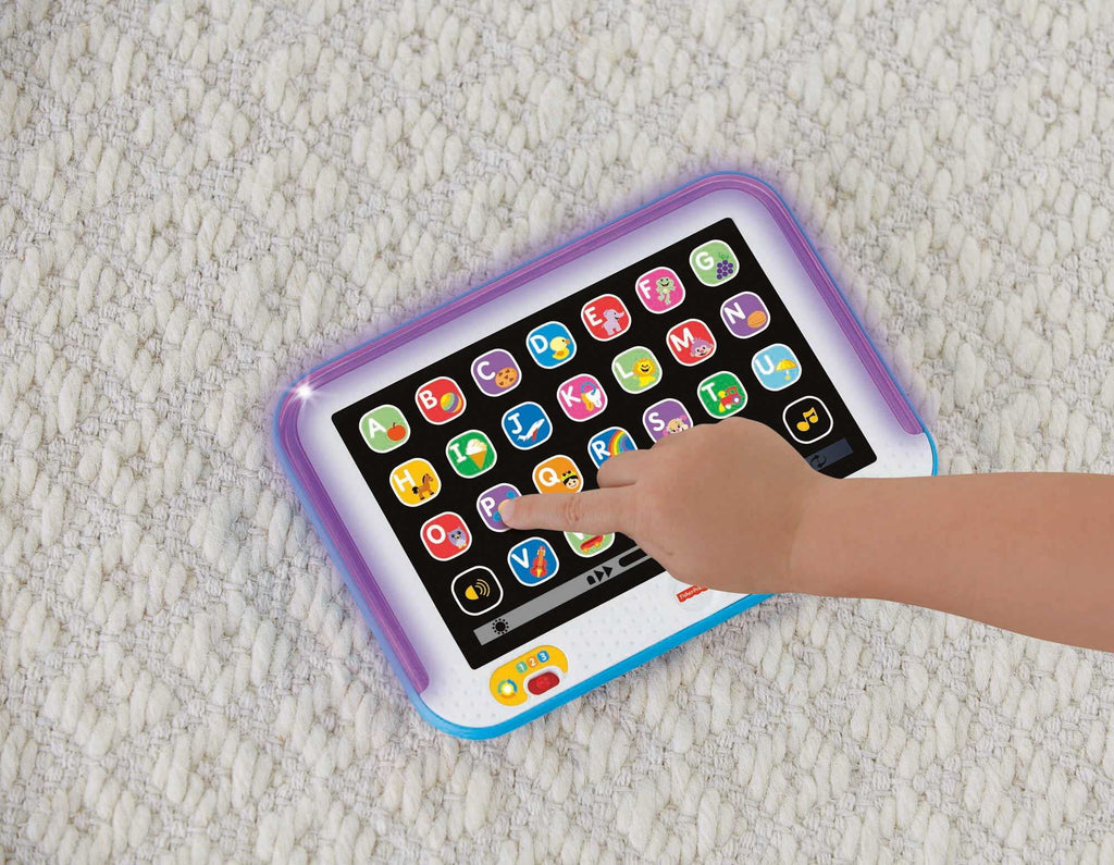 Blue Pretend Tablet Learning Toy with Lights and Music I784