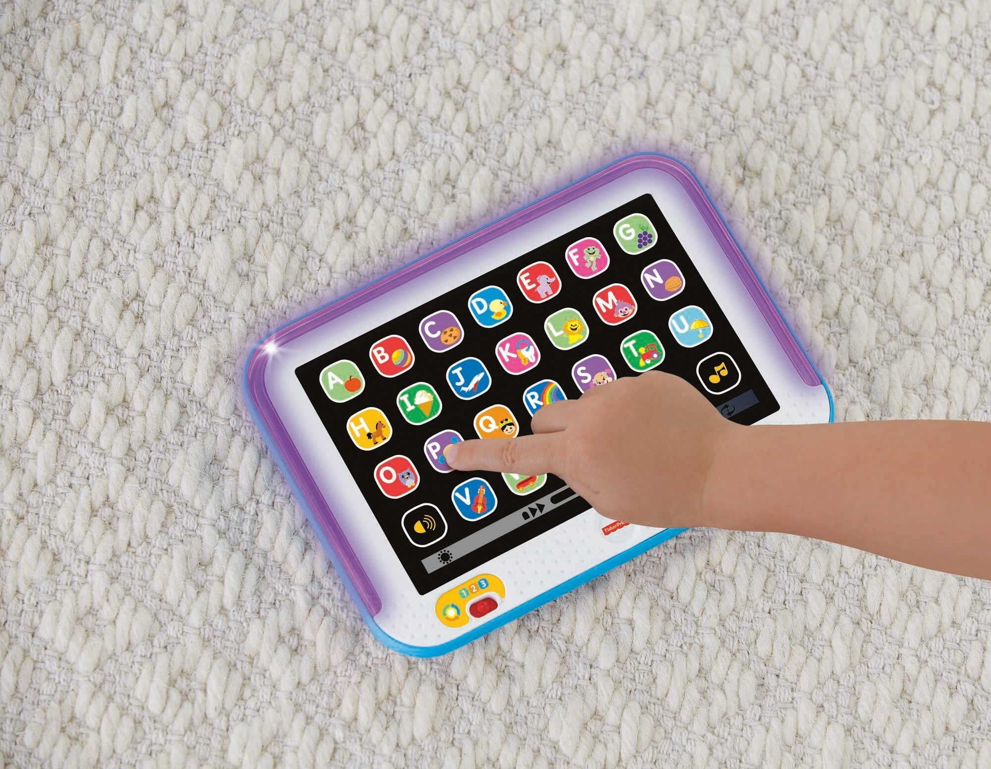 Blue Pretend Tablet Learning Toy with Lights and Music I784