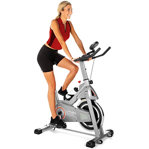 Stationary Exercise Bike with Seat Cushion and Silent Belt Drive M850