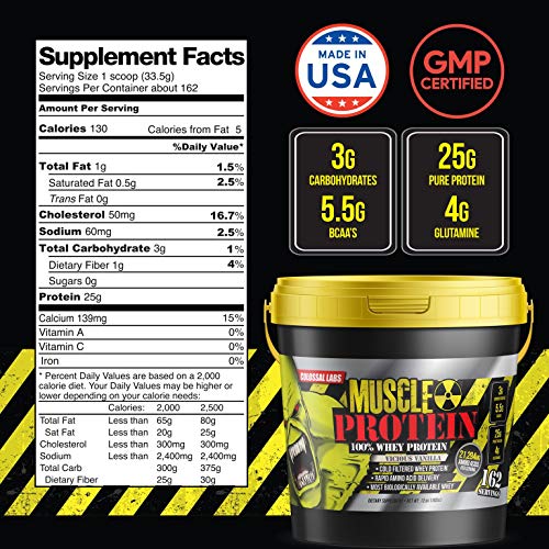 12 lbs Chocolate Whey Protein Powder X76370