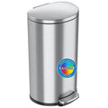 4.2 Gallon Plastic Slim Garbage Bin with Handles W846225