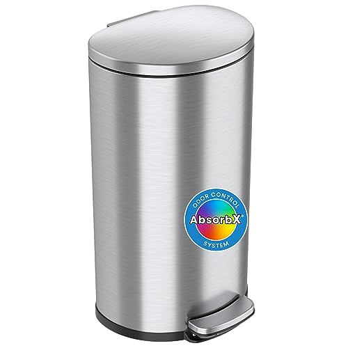 4.2 Gallon Plastic Slim Garbage Bin with Handles W846225