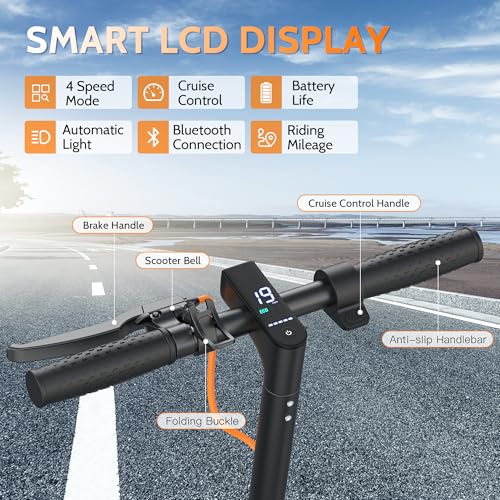 Electric Scooter with 350W Motor 16 Mph Top Speed 8.5'' Solid Tires G732259