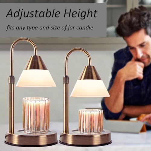Rose Gold Electric Candle Warmer Lamp with Timer D5017