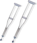 Lightweight Stainless Steel Height Adjustable Underarm Crutches O612