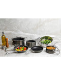 10-Pc. Cast Textured Nonstick Cookware Set I833