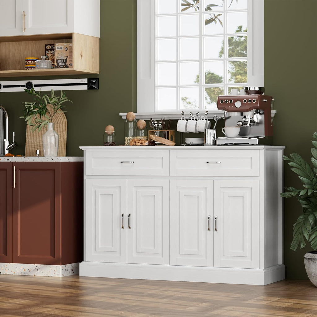 55.1" Sideboard Buffet Cabinet with 2 Drawers and 4 Doors R239